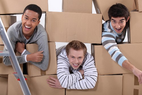 Small removals van handling furniture in Denmarkhill