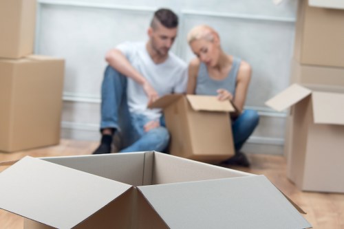 Cubic-yard storage rate illustration for boxed household items