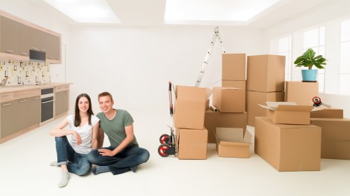 Office relocation service in Denmarkhill with moving equipment