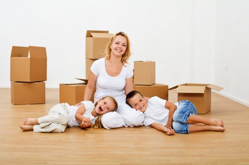 Packing and moving items into secure storage in Denmarkhill