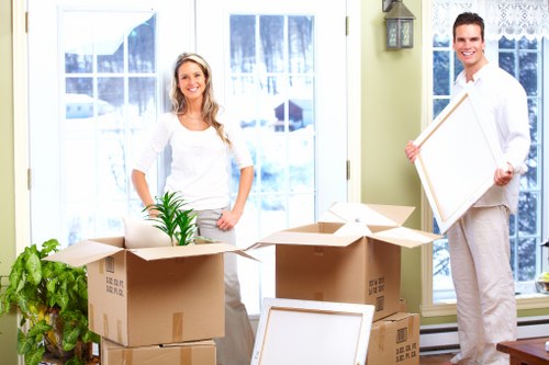 Professional movers handling furniture during a Denmarkhill relocation